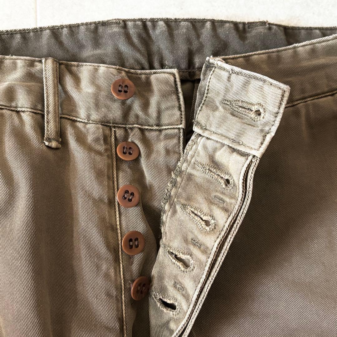 RRL ダブルアールエル チノオフィサーズパンツ W29L32 ダークカーキ