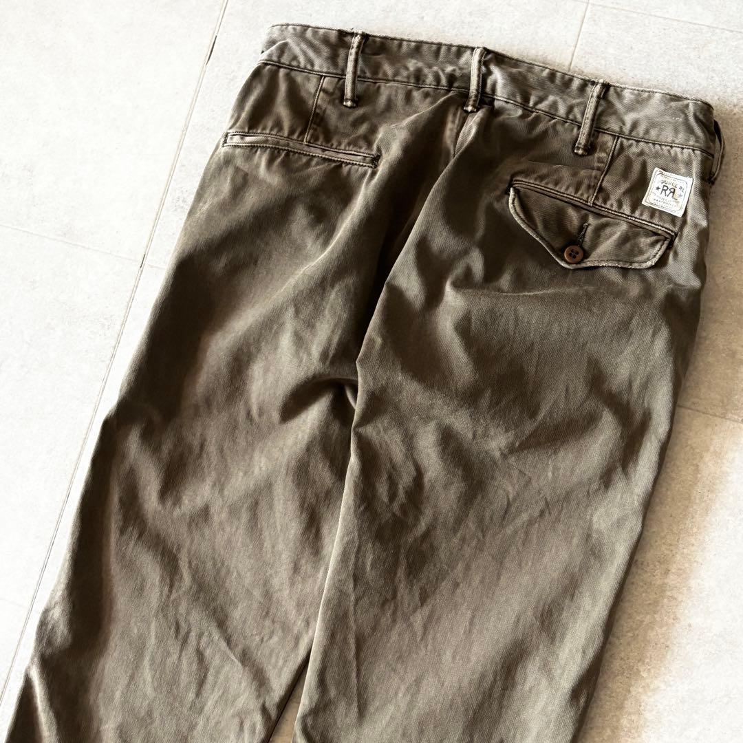 RRL ダブルアールエル チノオフィサーズパンツ W29L32 ダークカーキ