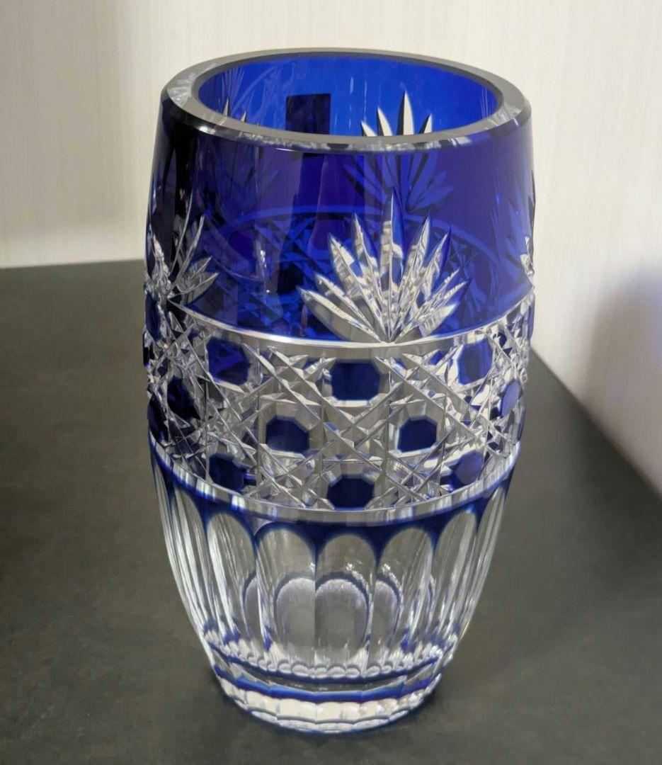 定価55000円　新品未使用　カガミクリスタル　江戸切子　花瓶