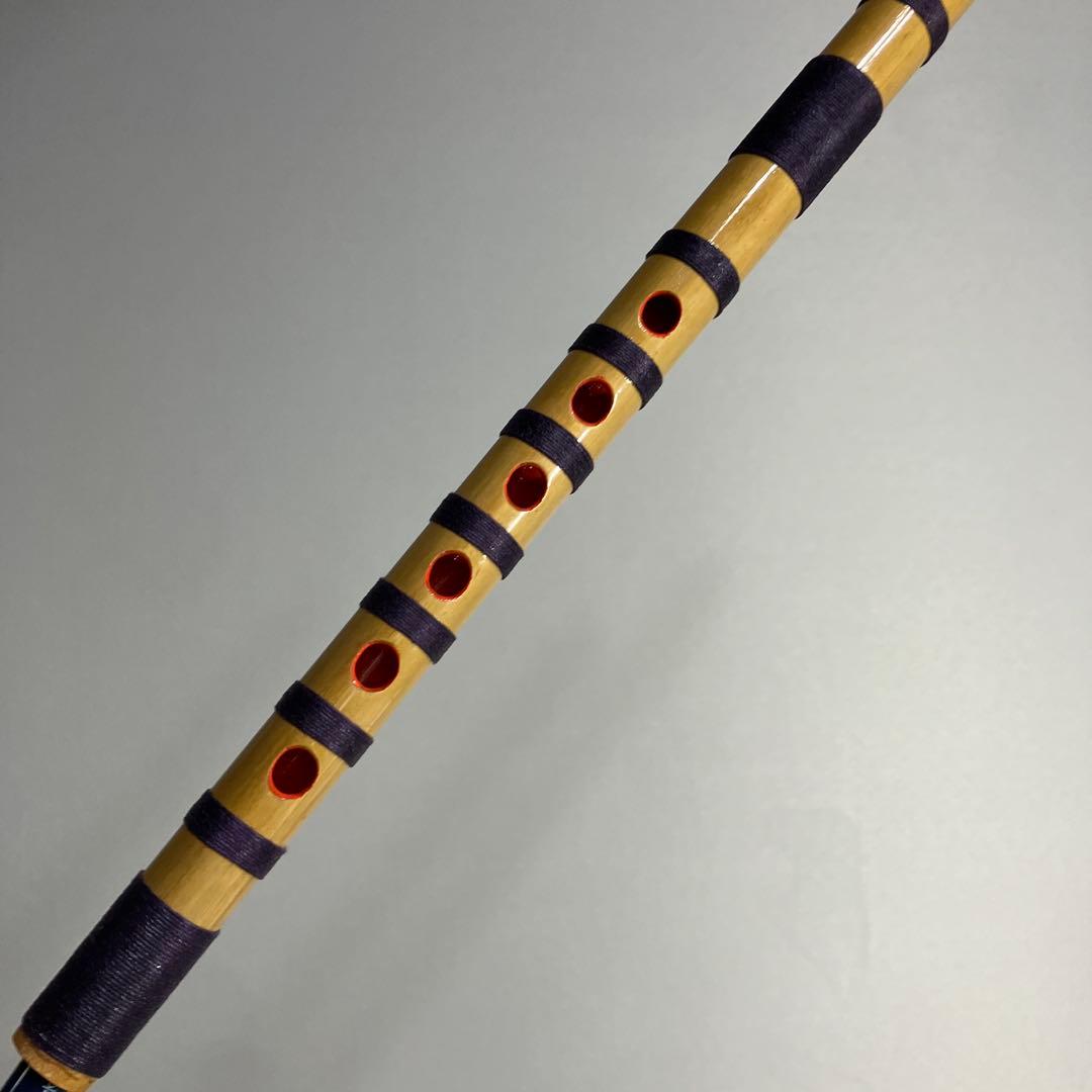 神楽笛（古典調篠笛、囃子笛）　 MRK-96　石見地方　和楽器　竹笛 　総巻