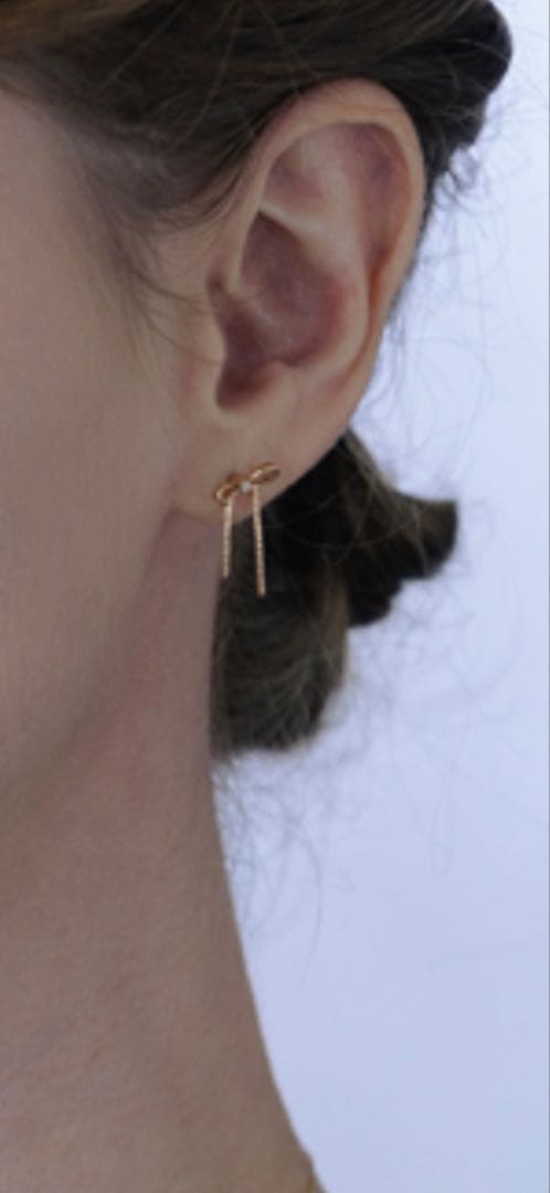 STAR JEWELRY K10ピアスwinter限定　INFINITY BOW