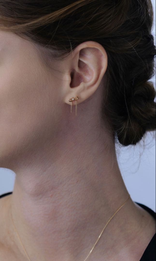 STAR JEWELRY K10ピアスwinter限定　INFINITY BOW