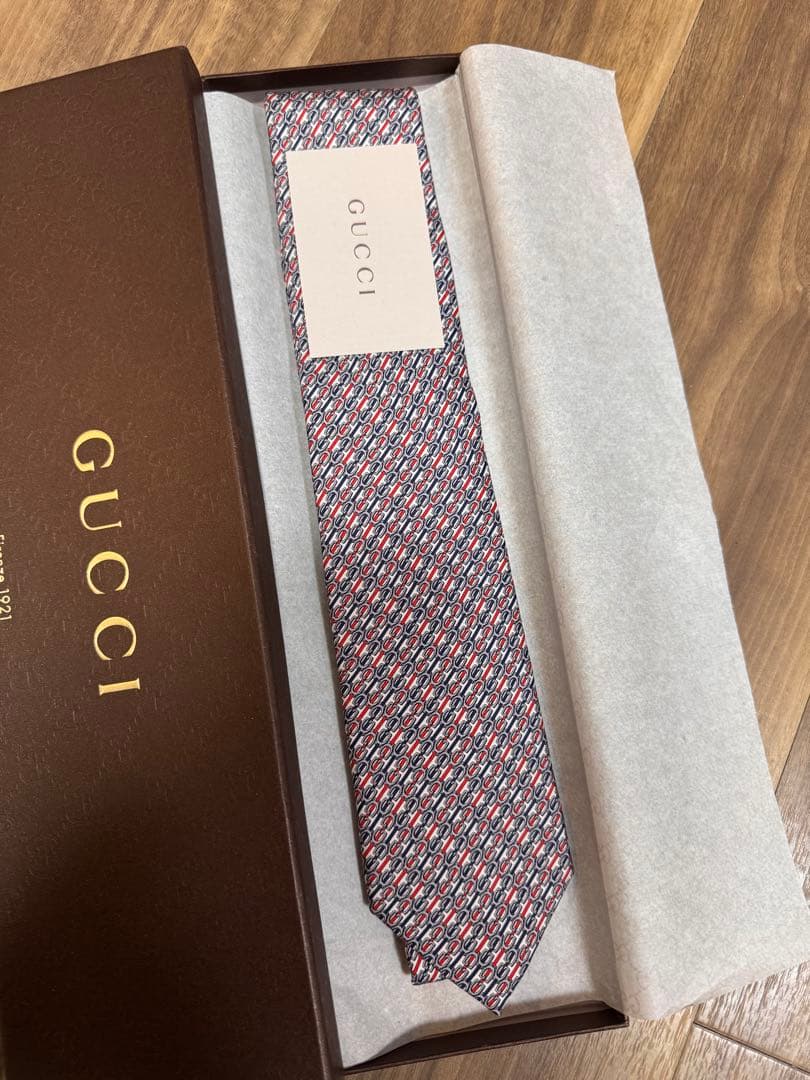 GUCCI グッチ ネクタイ シルク100% 箱付き 新品 正規品
