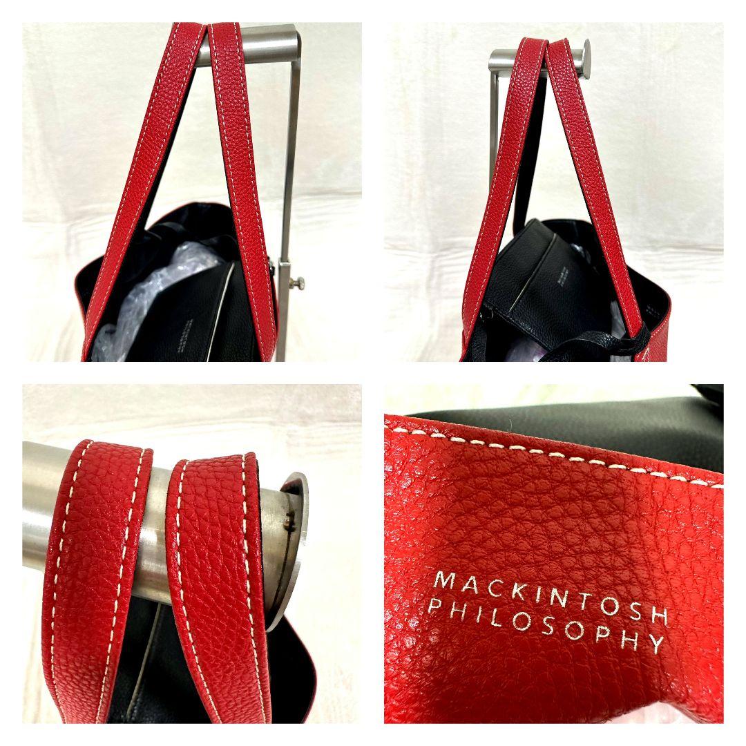 極美品 マッキントッシュフィロソフィー リバーシブル トートバッグ ポーチ付A4
