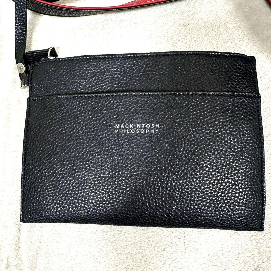 極美品 マッキントッシュフィロソフィー リバーシブル トートバッグ ポーチ付A4
