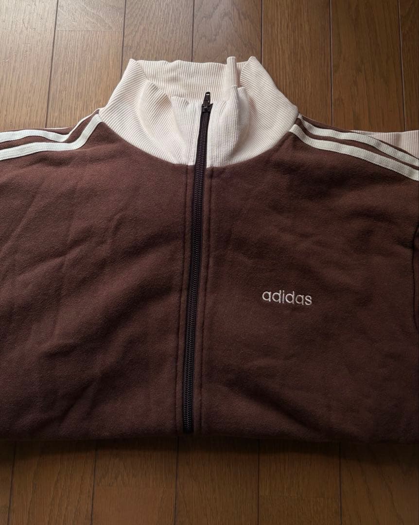 adidas ジャージ トラックジャケット ブラウン アディダス M