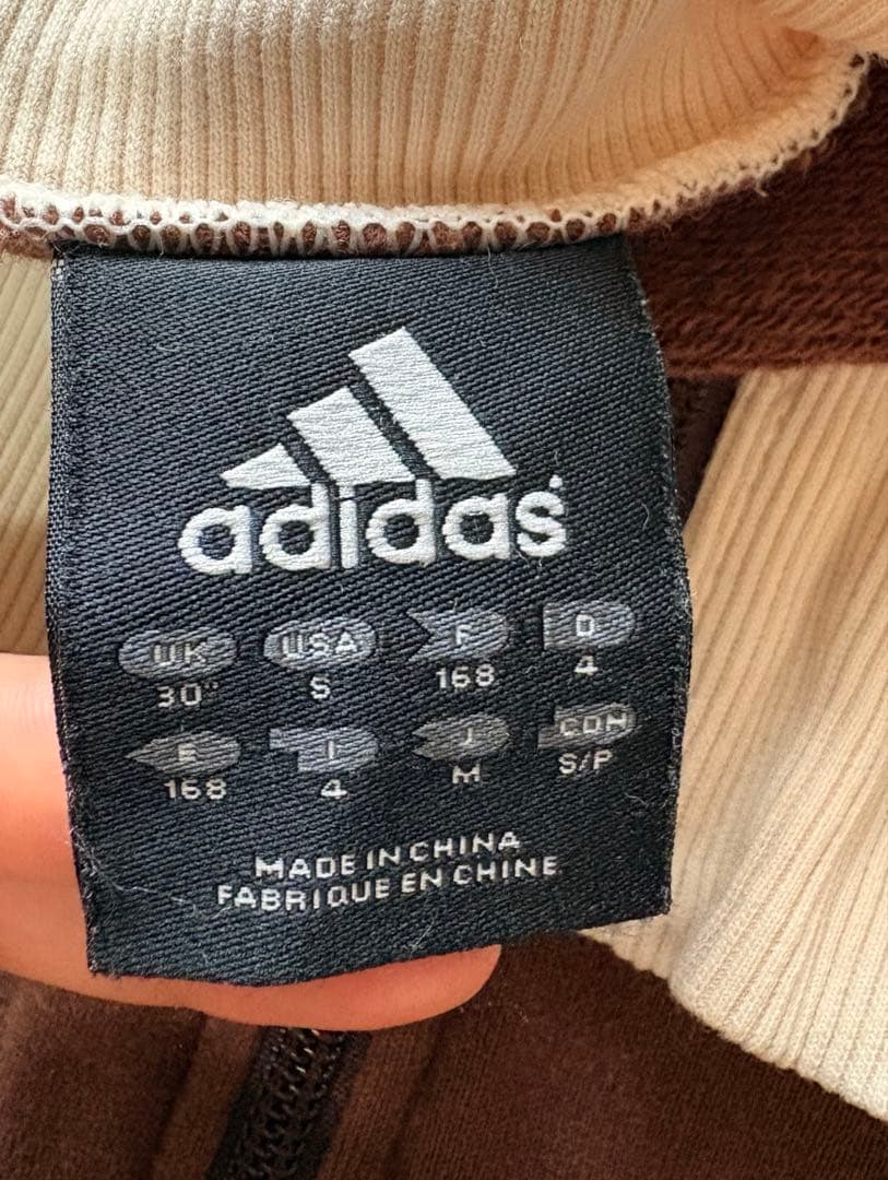 adidas ジャージ トラックジャケット ブラウン アディダス M