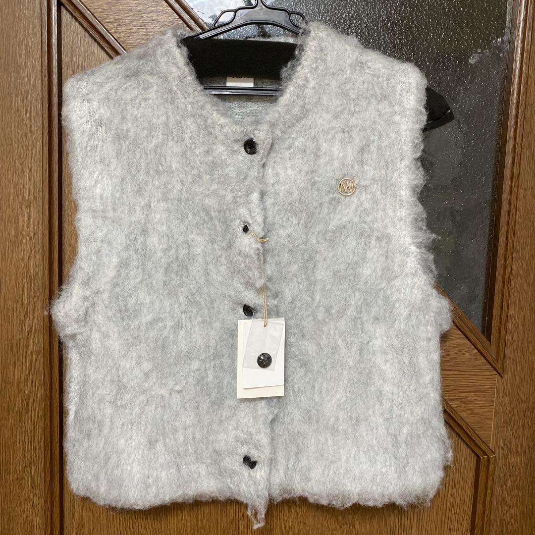 yenn イエン　FLUFFY VEST ベスト　グレー新品