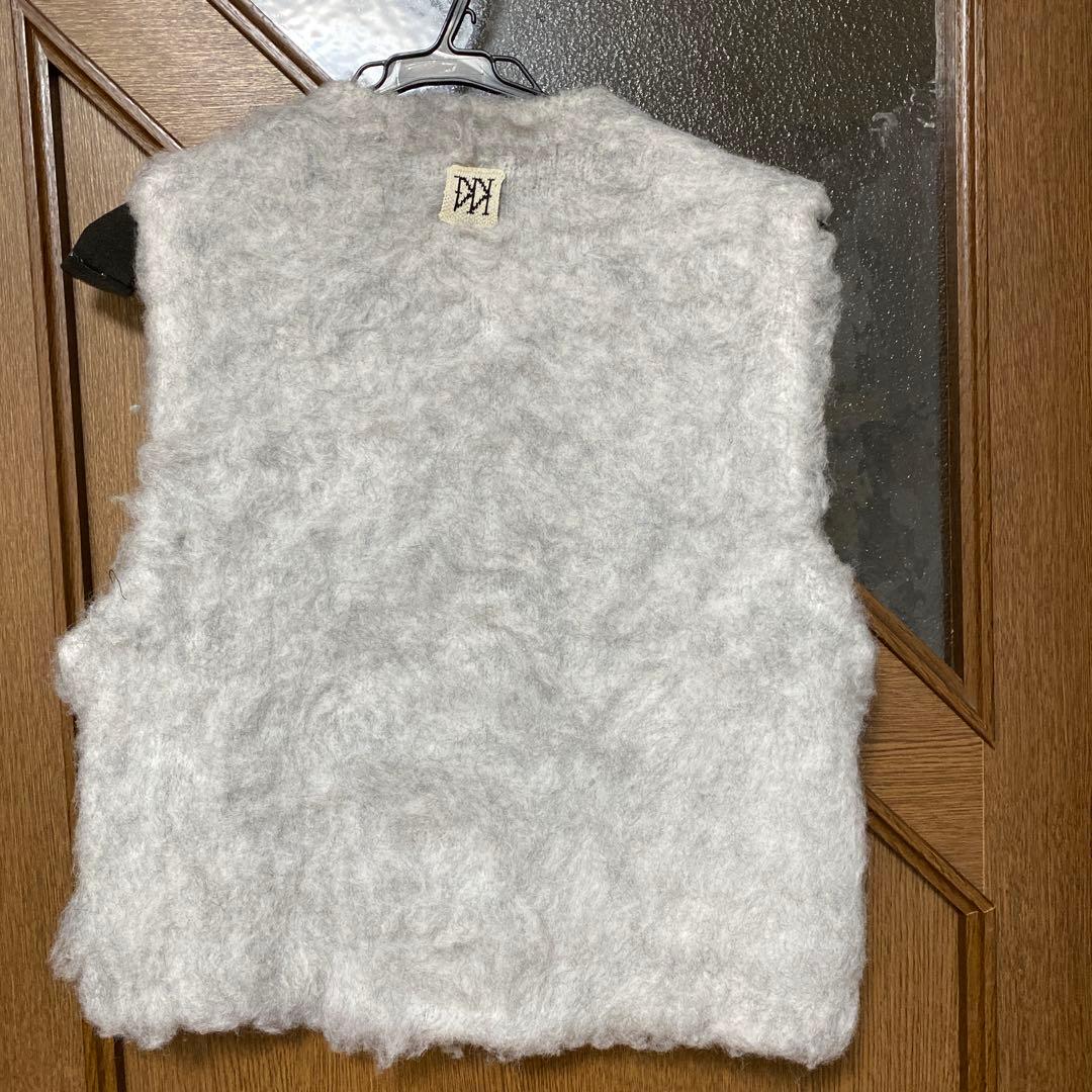 yenn イエン　FLUFFY VEST ベスト　グレー新品
