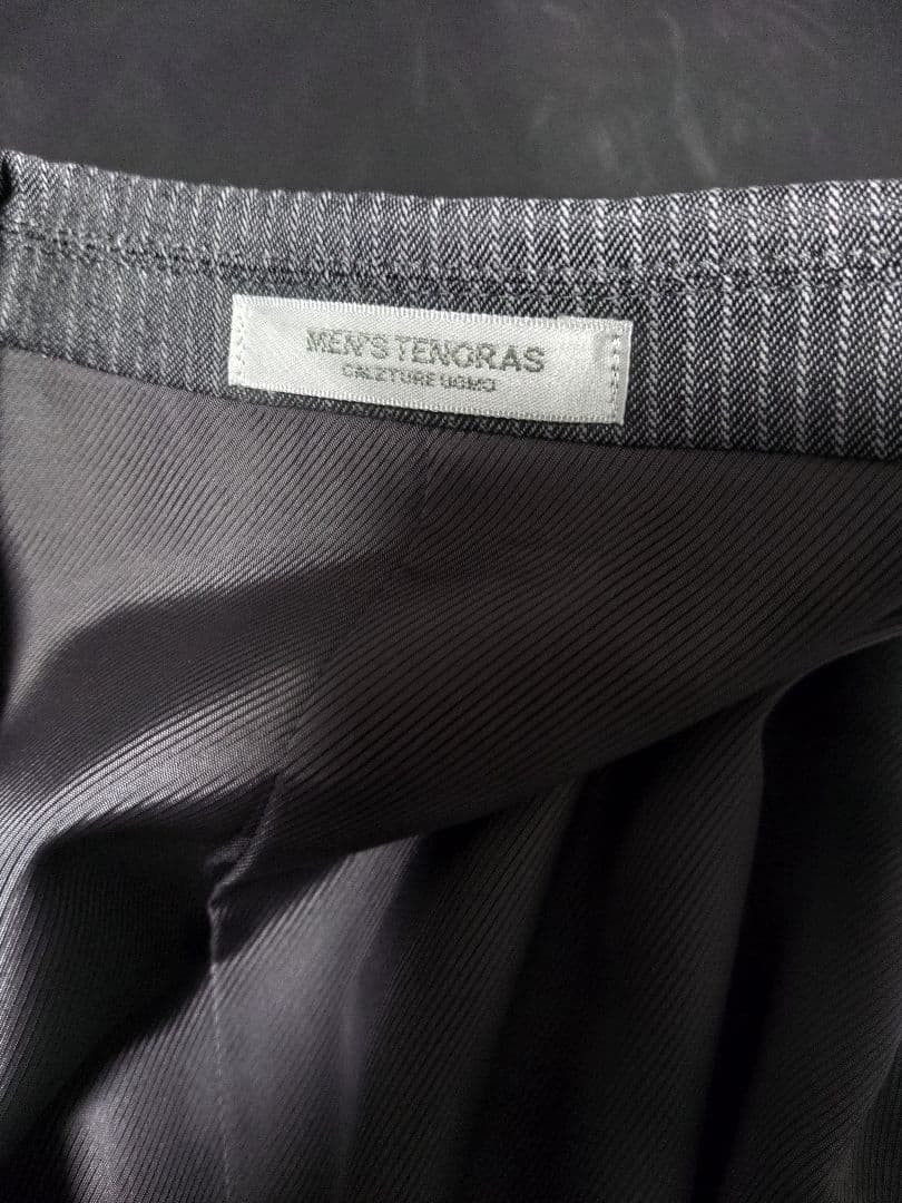 グレー ストライプ スーツジャケット　ティノラス