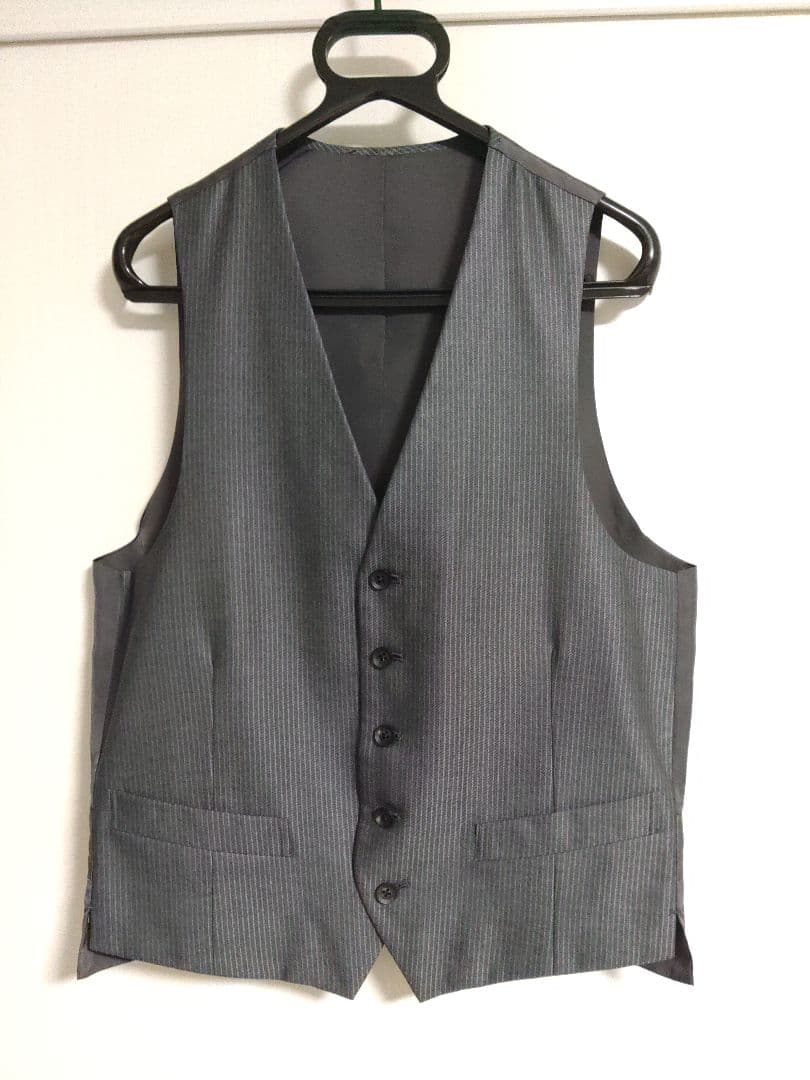 グレー ストライプ スーツジャケット　ティノラス