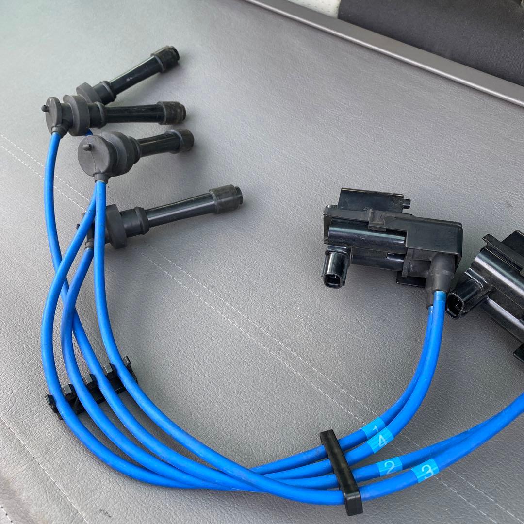 ほぼ新品　プレオRS イグニッションコイル　プラグコードセット