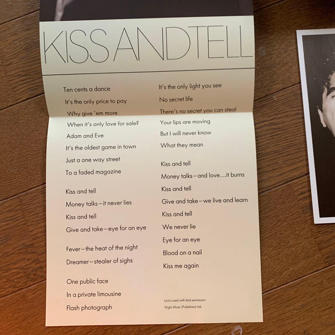 BRYAN FERRY KISS AND TELL 直筆サイン入り限定レコード