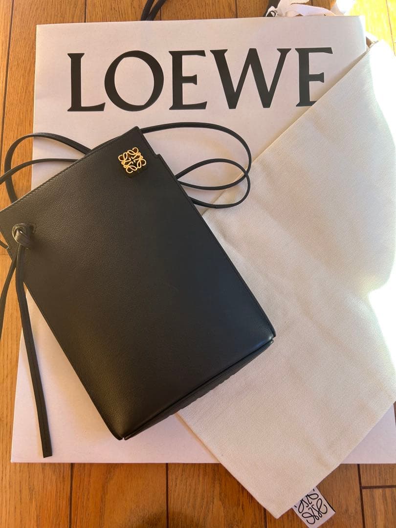 ロエベ LOEWE ショルダーバッグ ダイスポケット　ブラック