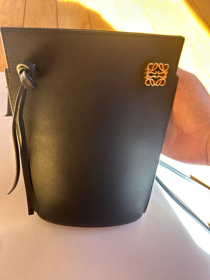 ロエベ LOEWE ショルダーバッグ ダイスポケット　ブラック