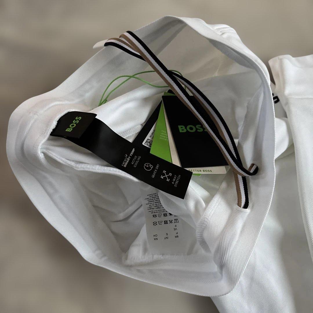 BOSS ホワイト白 ストレッチパンツ S テニス