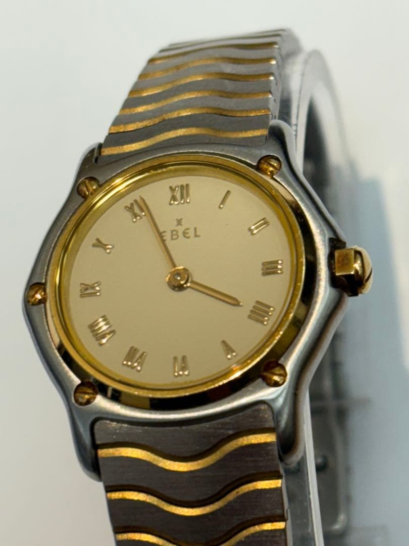 ✨美品✨エベル　スポーツクラシック18kゴールドベゼル　クォーツ腕時計◇