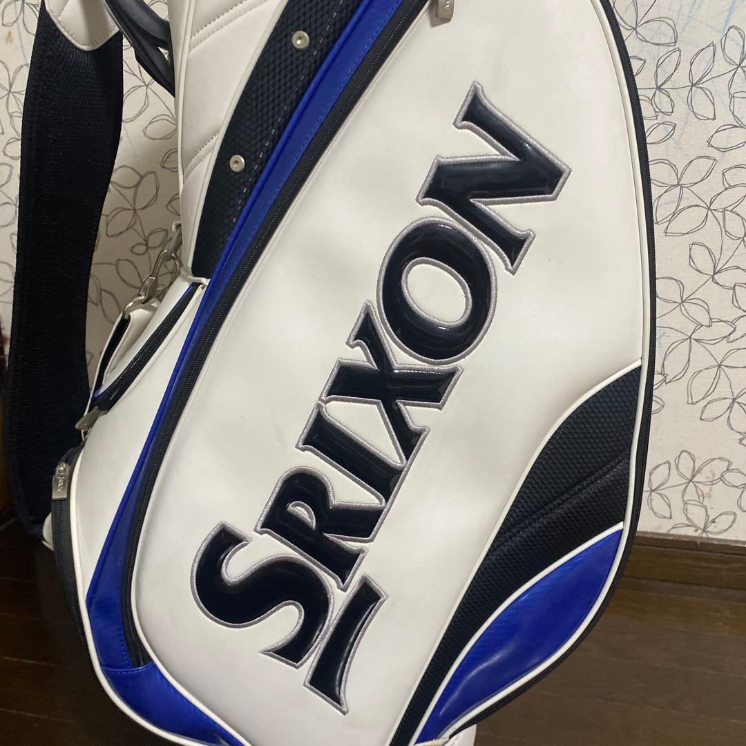 Srixon キャディバッグ ホワイト/ブルー