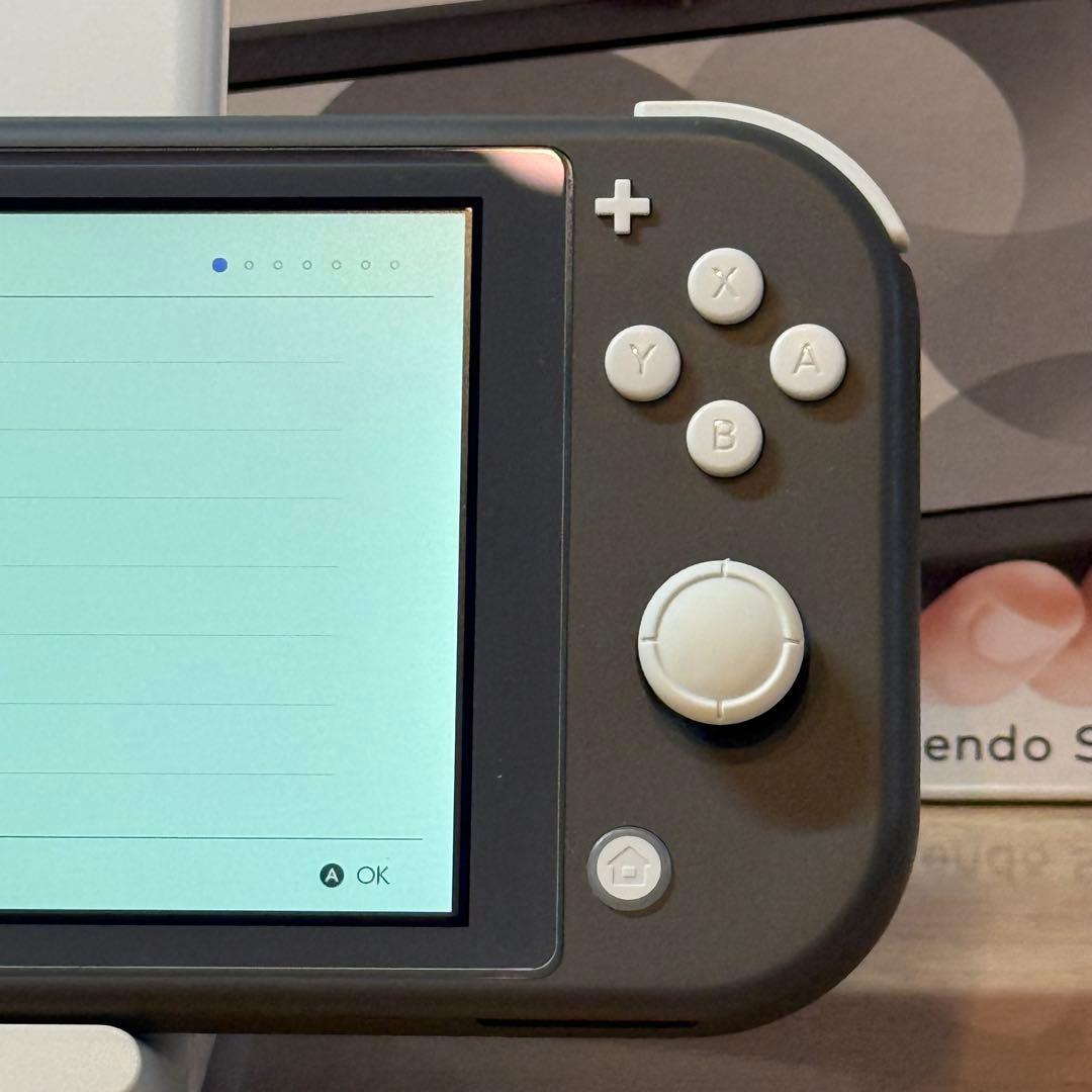 7-103【美品】Switch LITE グレー 箱付き