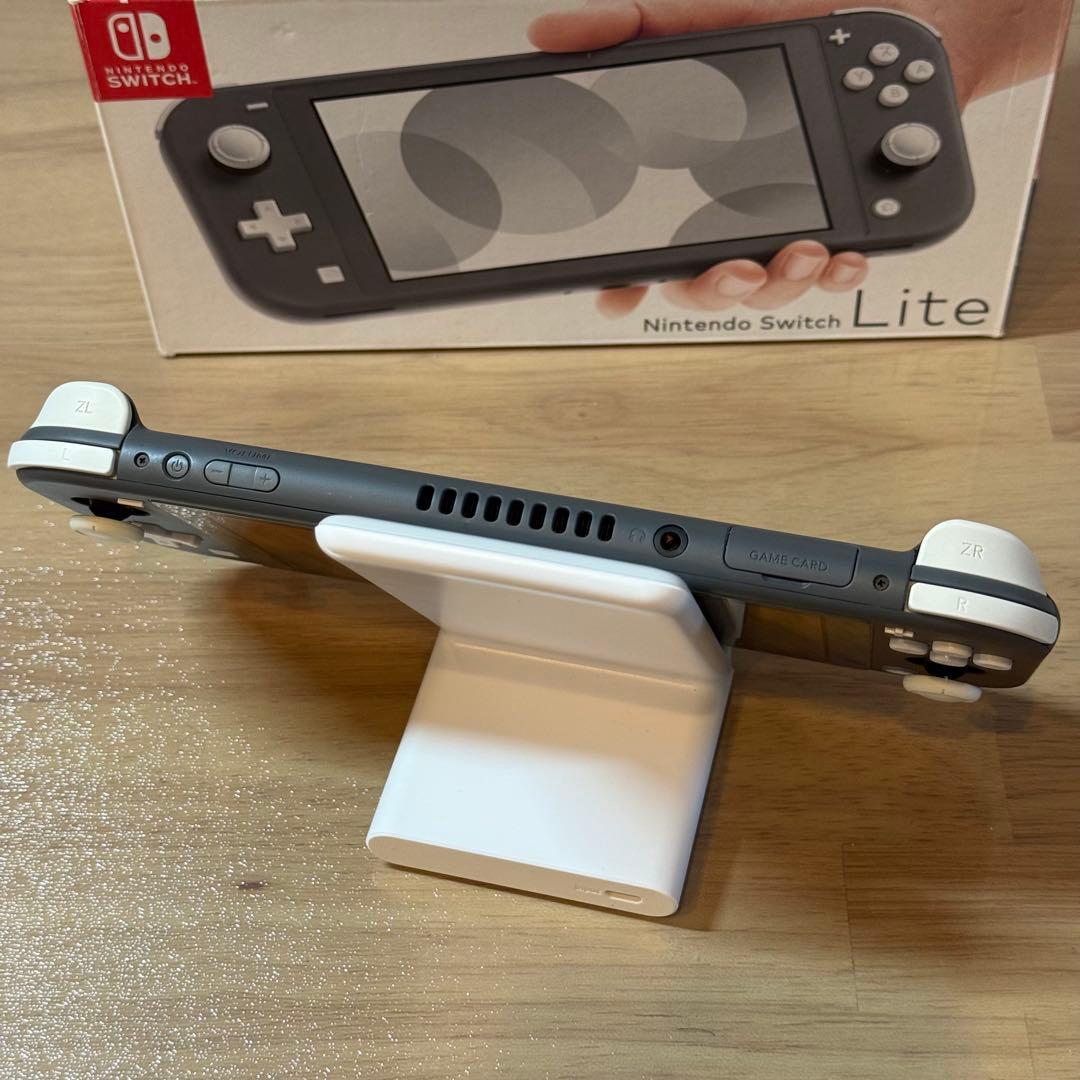7-103【美品】Switch LITE グレー 箱付き