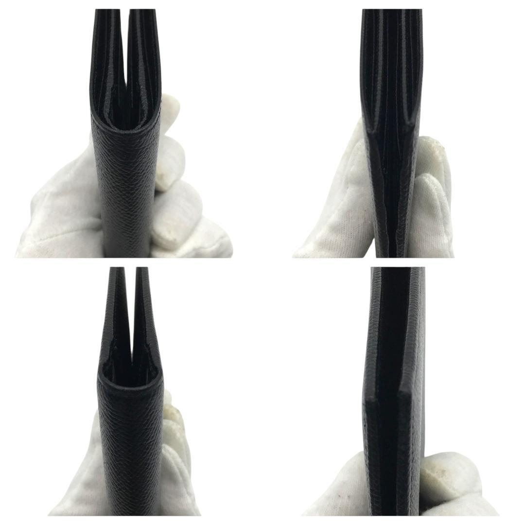 【新品未使用】BVLGARI ブルガリ 二つ折り 財布 レザー 札入れ