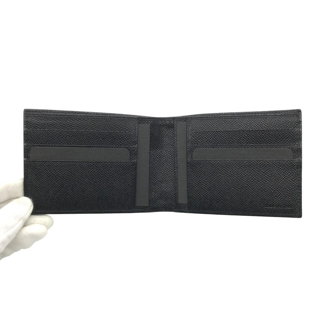 【新品未使用】BVLGARI ブルガリ 二つ折り 財布 レザー 札入れ