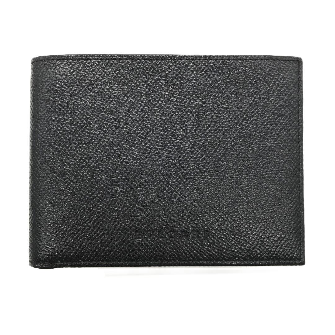 【新品未使用】BVLGARI ブルガリ 二つ折り 財布 レザー 札入れ