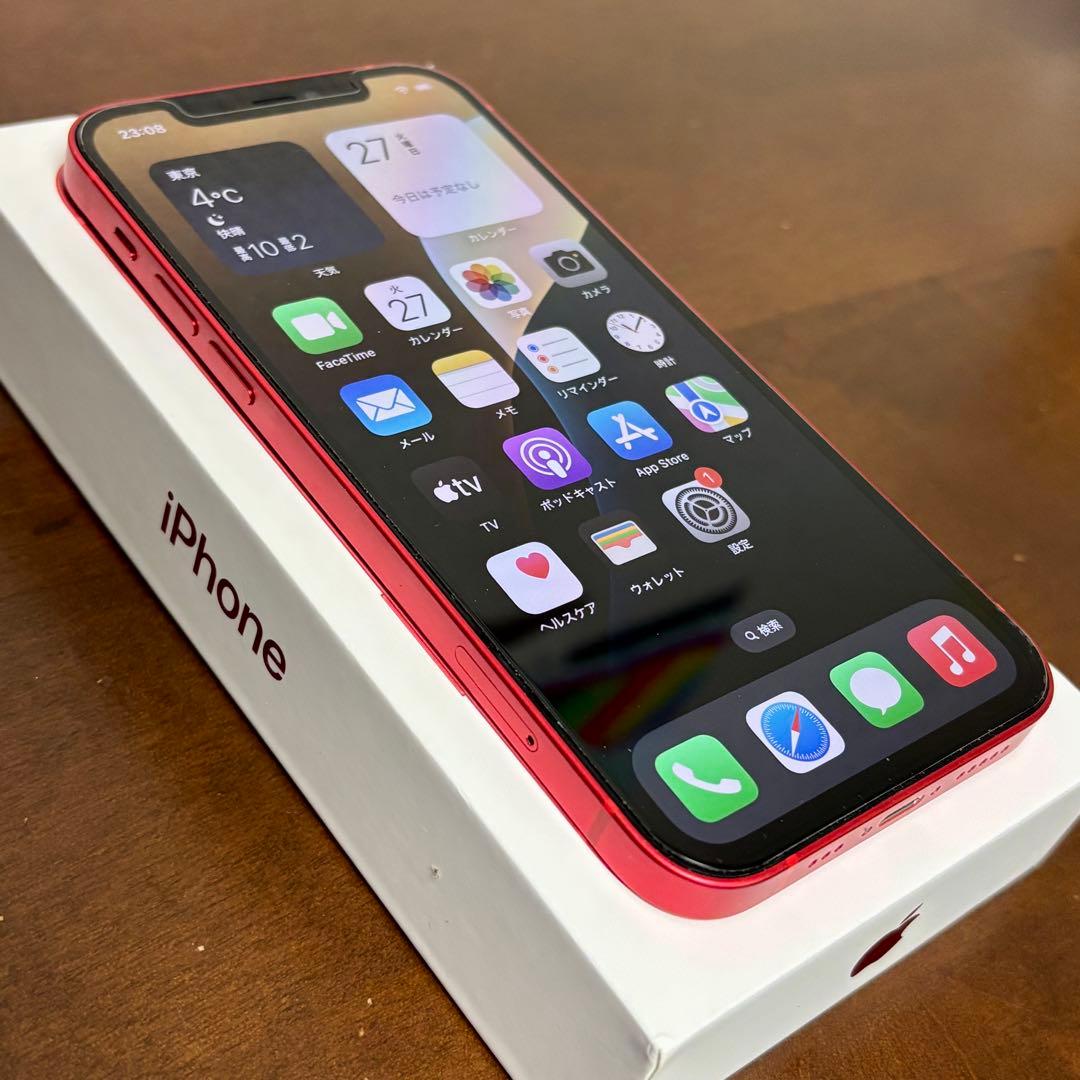 Apple iPhone 12 64GB レッド SIMフリー 付属品完品
