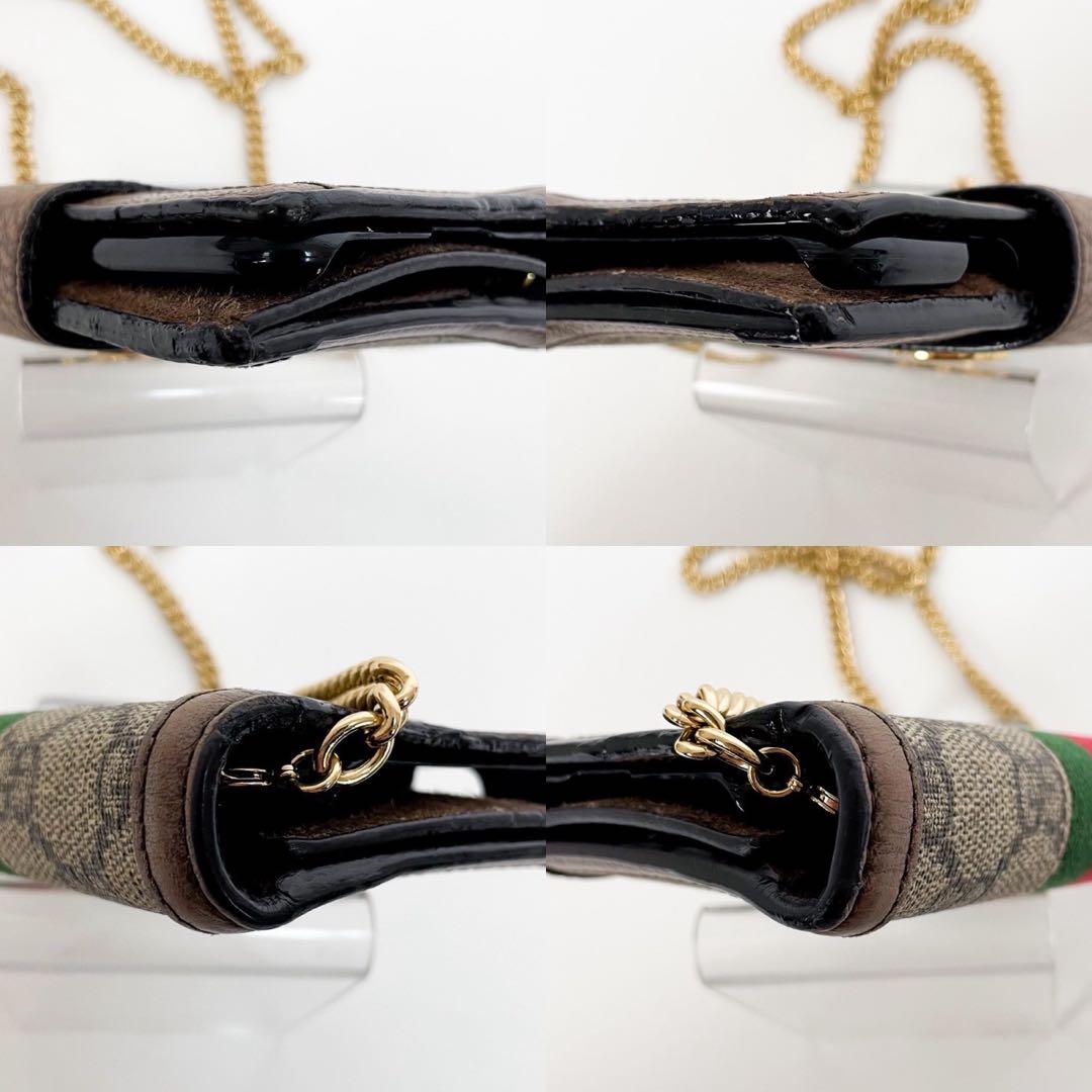 ✨美品✨グッチ GGシェリーライン チェーンショルダー iPhoneケース SE