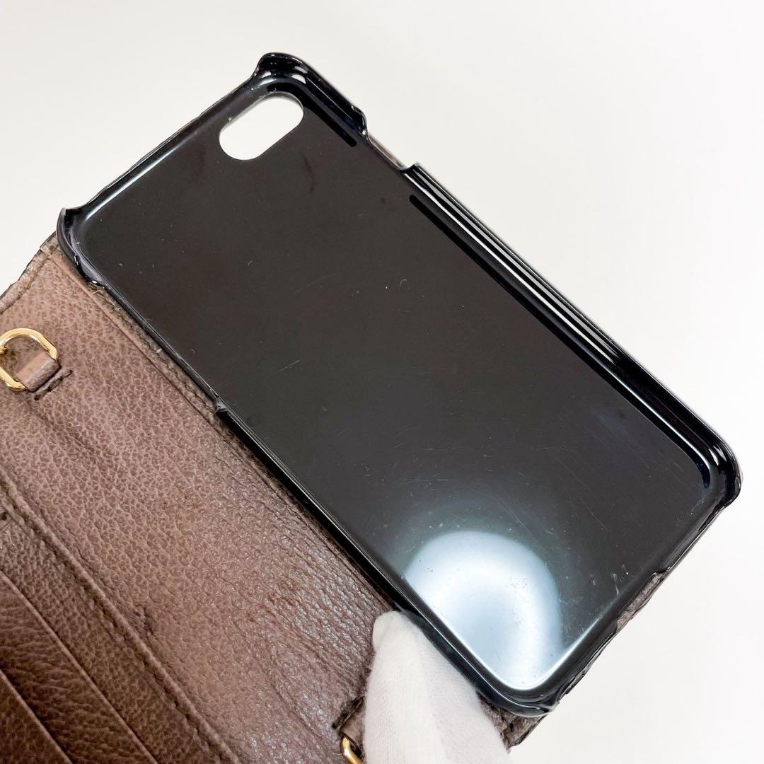 ✨美品✨グッチ GGシェリーライン チェーンショルダー iPhoneケース SE