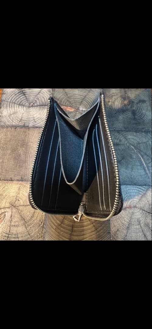 ハンドメイド　fukulowleather L字ファスナーウォレット