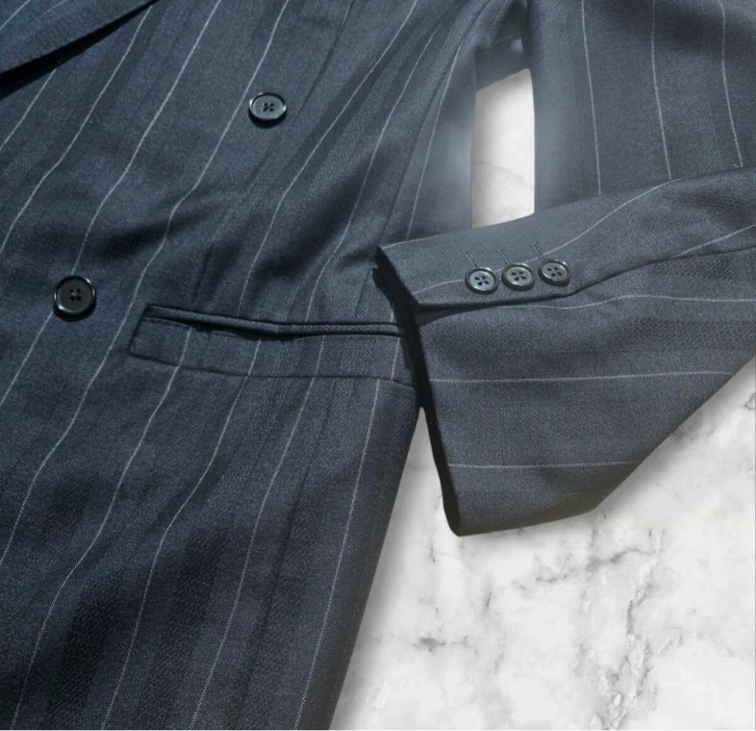 ジャンニ・ヴェルサーチ　ブラック ストライプ　セットアップ 90s イタリア製