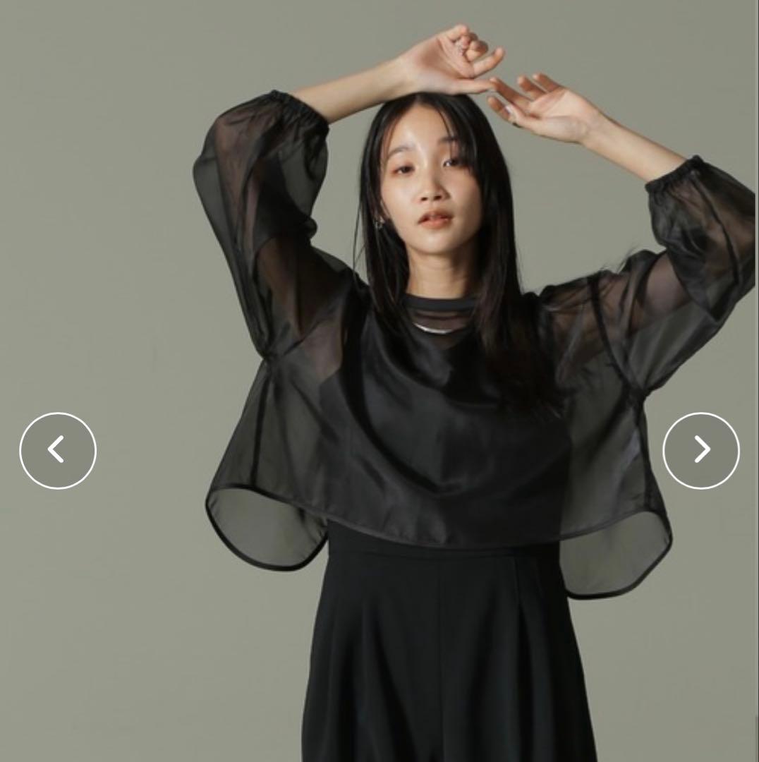 NANO universe オーガンジーボレロ＆オールインワンセットパンツ