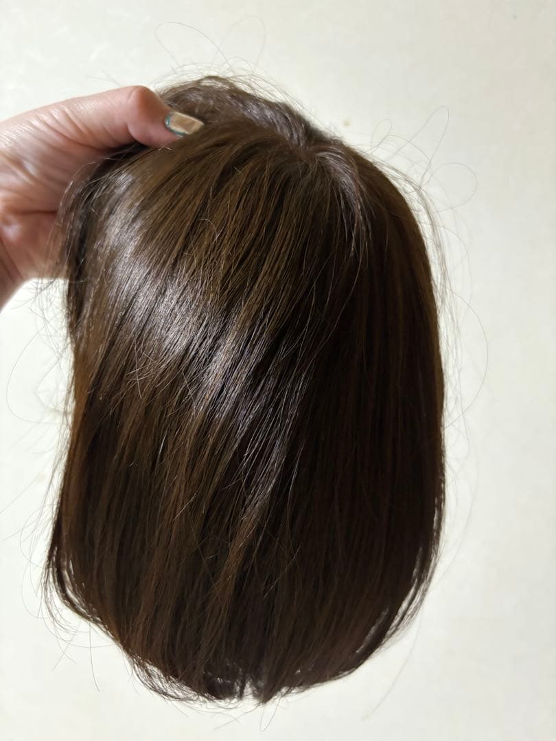 百合子ウィッグ 人毛100 ナチュラルブラウン