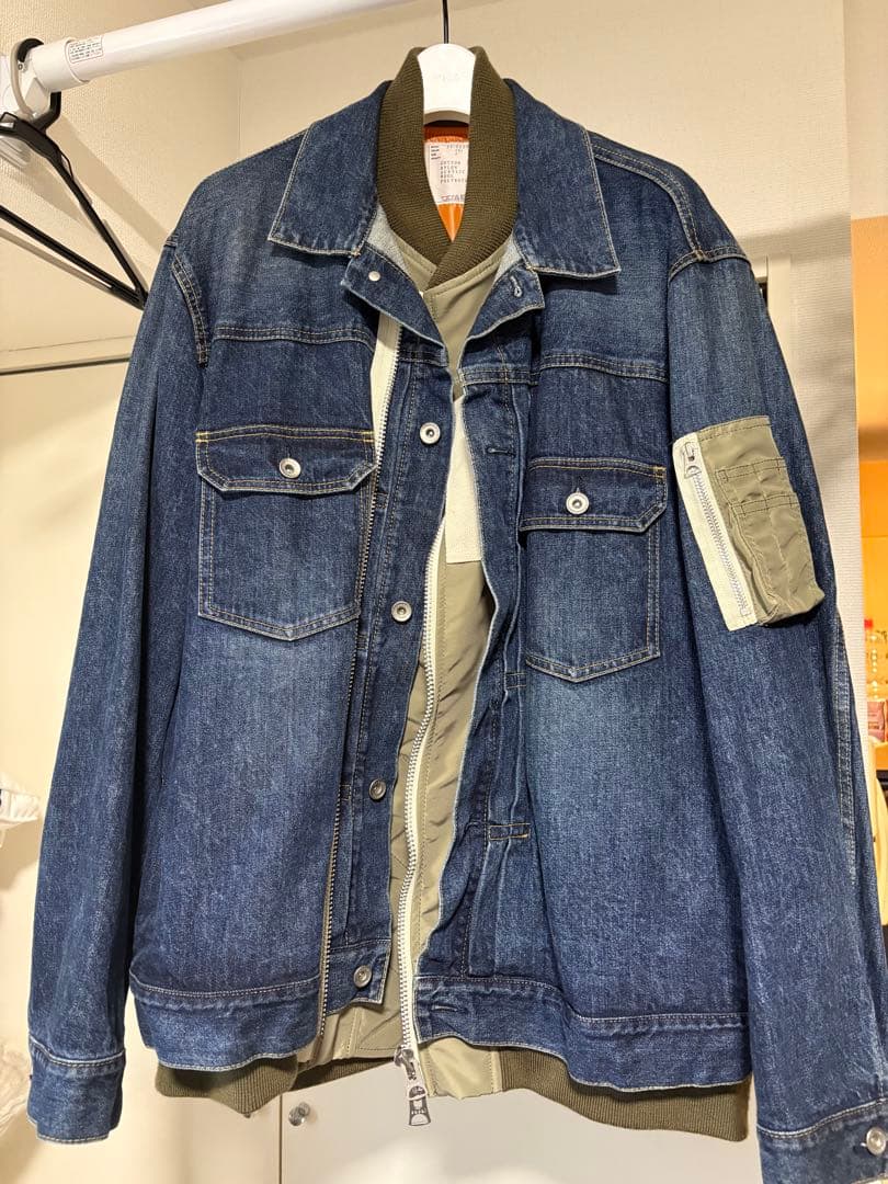 sacai デニムジャケット 24-03352M サイズ40