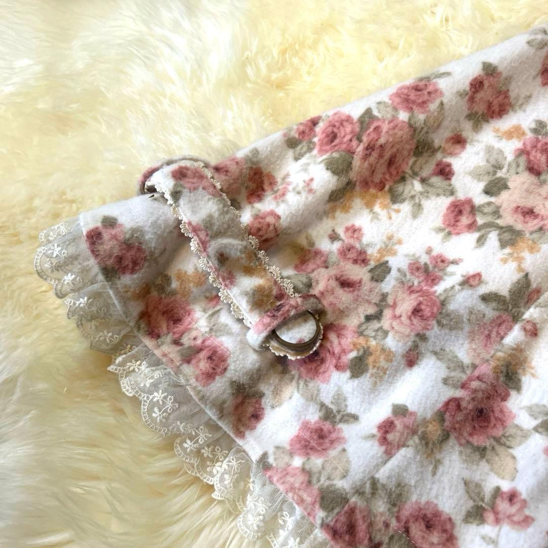 リズリサ　ポンチョ　LIZLISA ファー　花柄ポンチョ コート　レディース