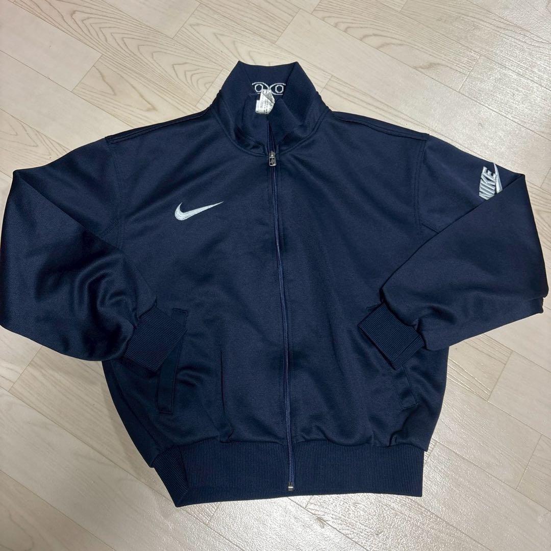 Nike ナイキ　90s ネイビー フルジップジャージ 上下セットアップ