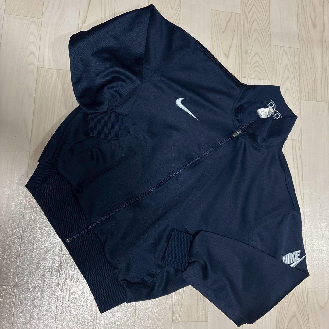 Nike ナイキ　90s ネイビー フルジップジャージ 上下セットアップ