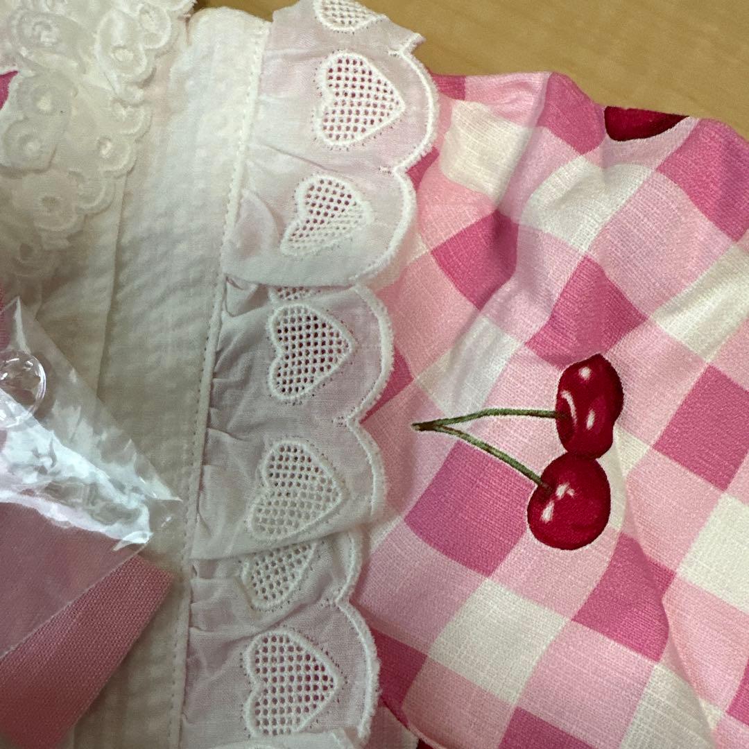 最終本日削除　110SHIRLEY TEMPLE さくらんぼプリントワンピース