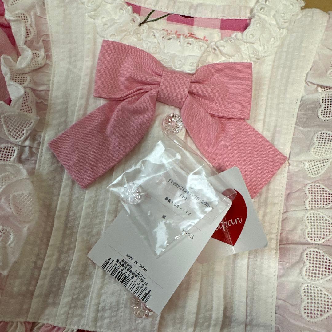 最終本日削除　110SHIRLEY TEMPLE さくらんぼプリントワンピース