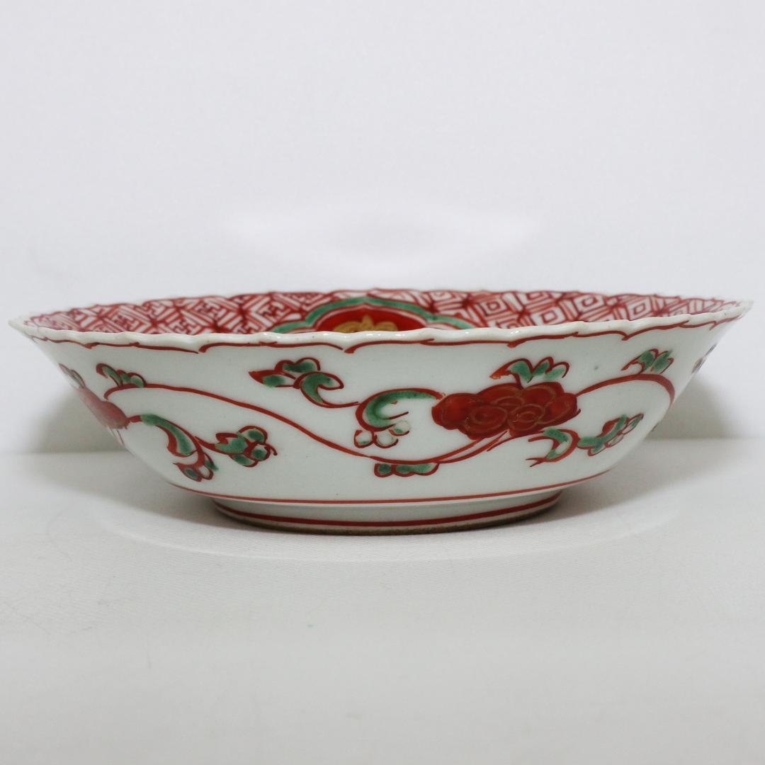 大日本永楽 造 小皿 9客 兎 赤絵 金彩 染付