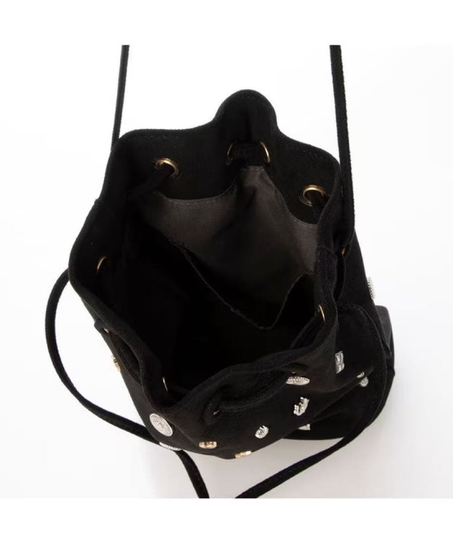 【kakatoo カカトゥ】スエード調スタッズドロストバッグ【美品】