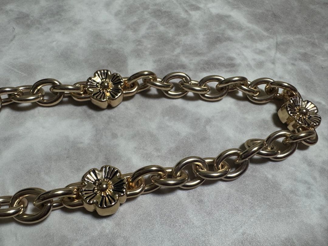 coach フローラル チェーン ショルダー ストラップ