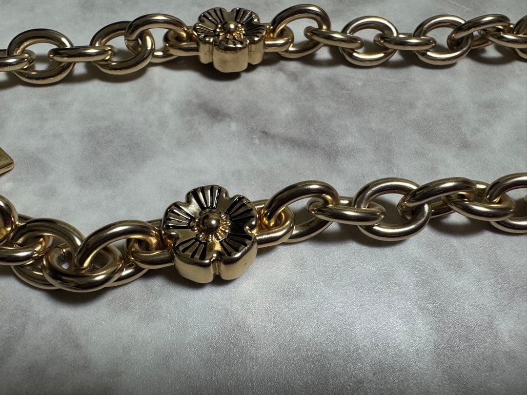 coach フローラル チェーン ショルダー ストラップ