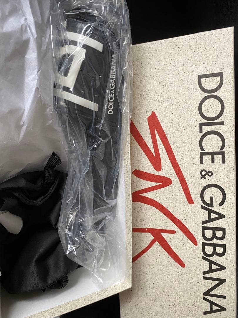 Dolce & Gabbana D&G サンダル 黒/白 メンズ