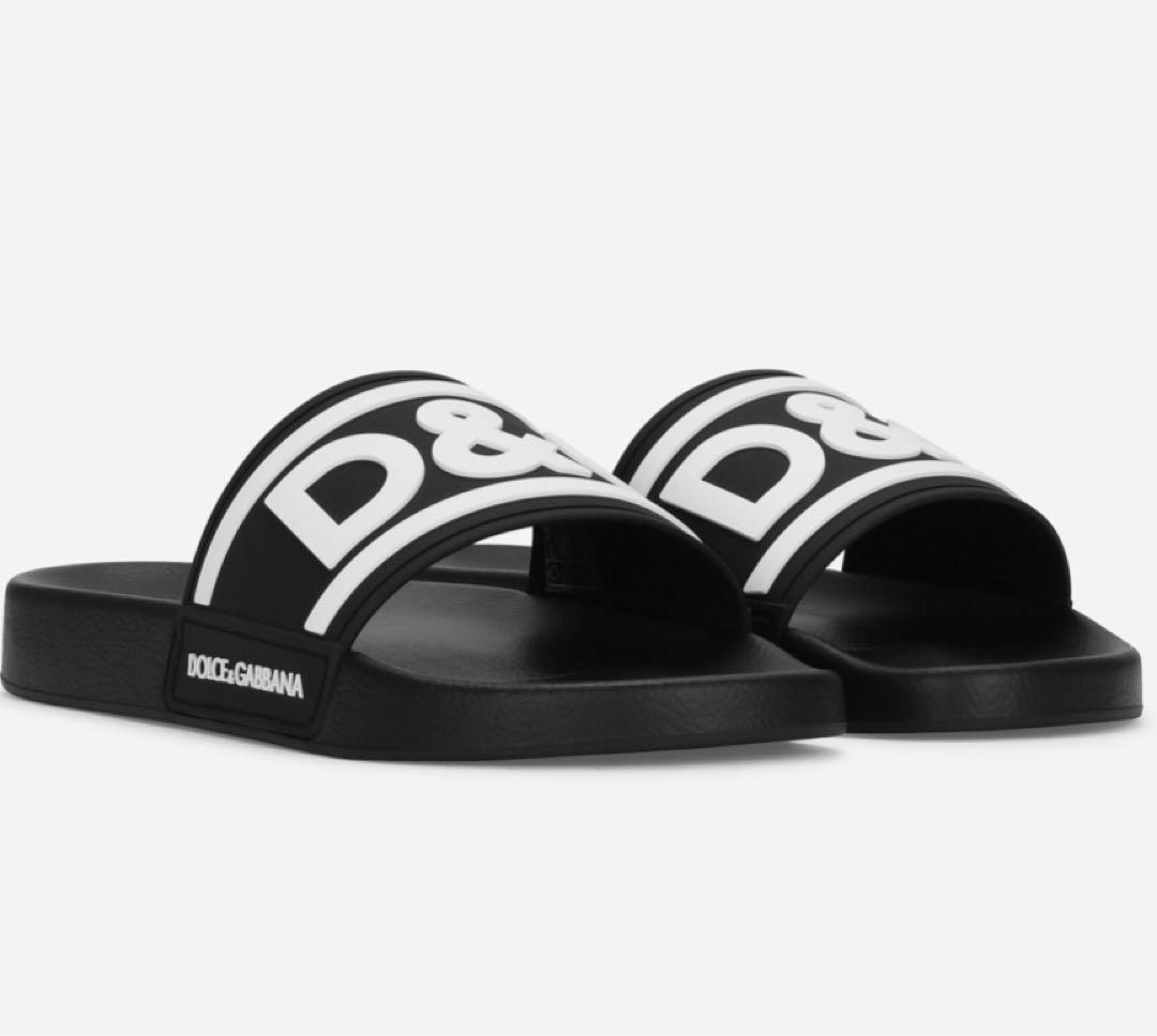 Dolce & Gabbana D&G サンダル 黒/白 メンズ