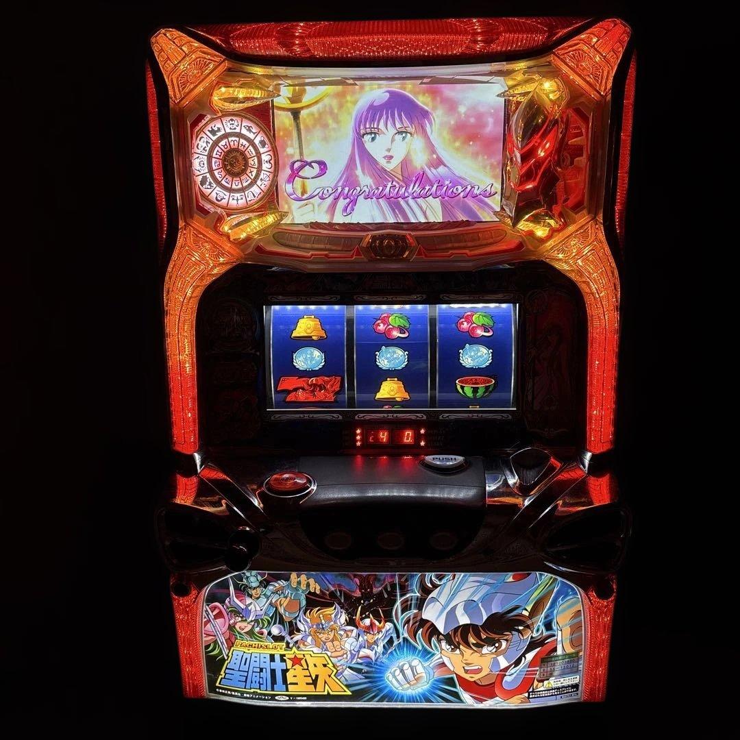 【送料込み！すぐに遊べる！】パチスロ実機初代 聖闘士星矢 不要機付き