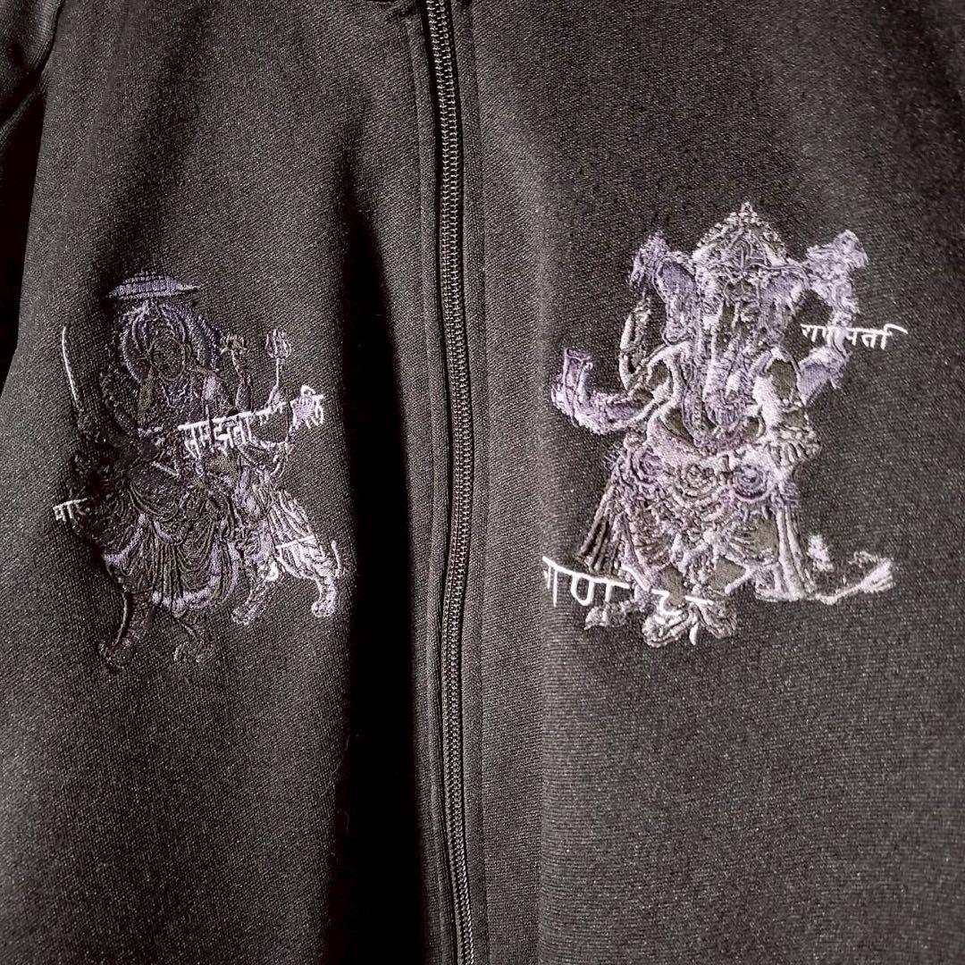 サイト ヨウジヤマモト ジャージ上下 セットアップ トラックジャケット 刺繍 黒