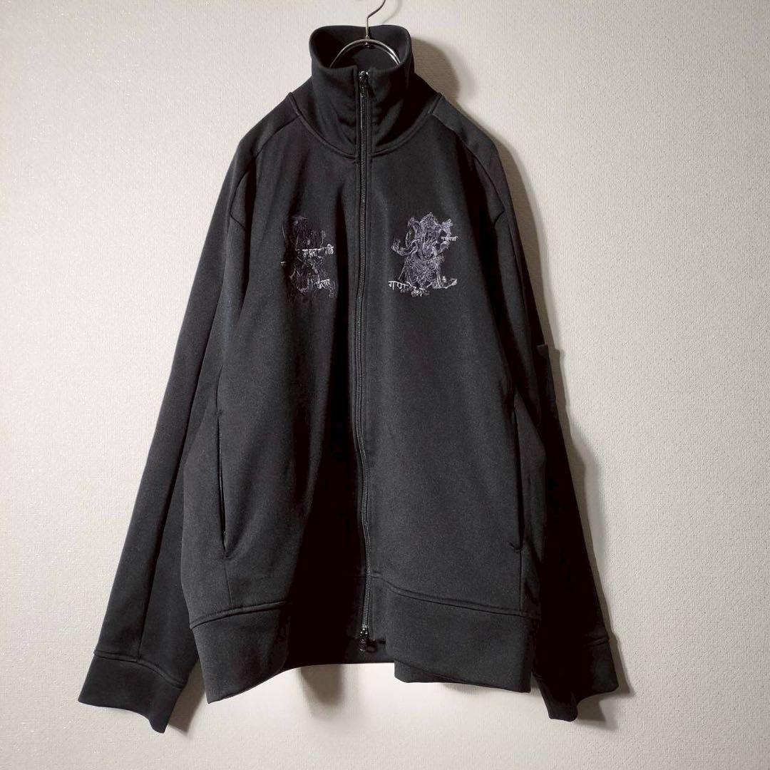 サイト ヨウジヤマモト ジャージ上下 セットアップ トラックジャケット 刺繍 黒