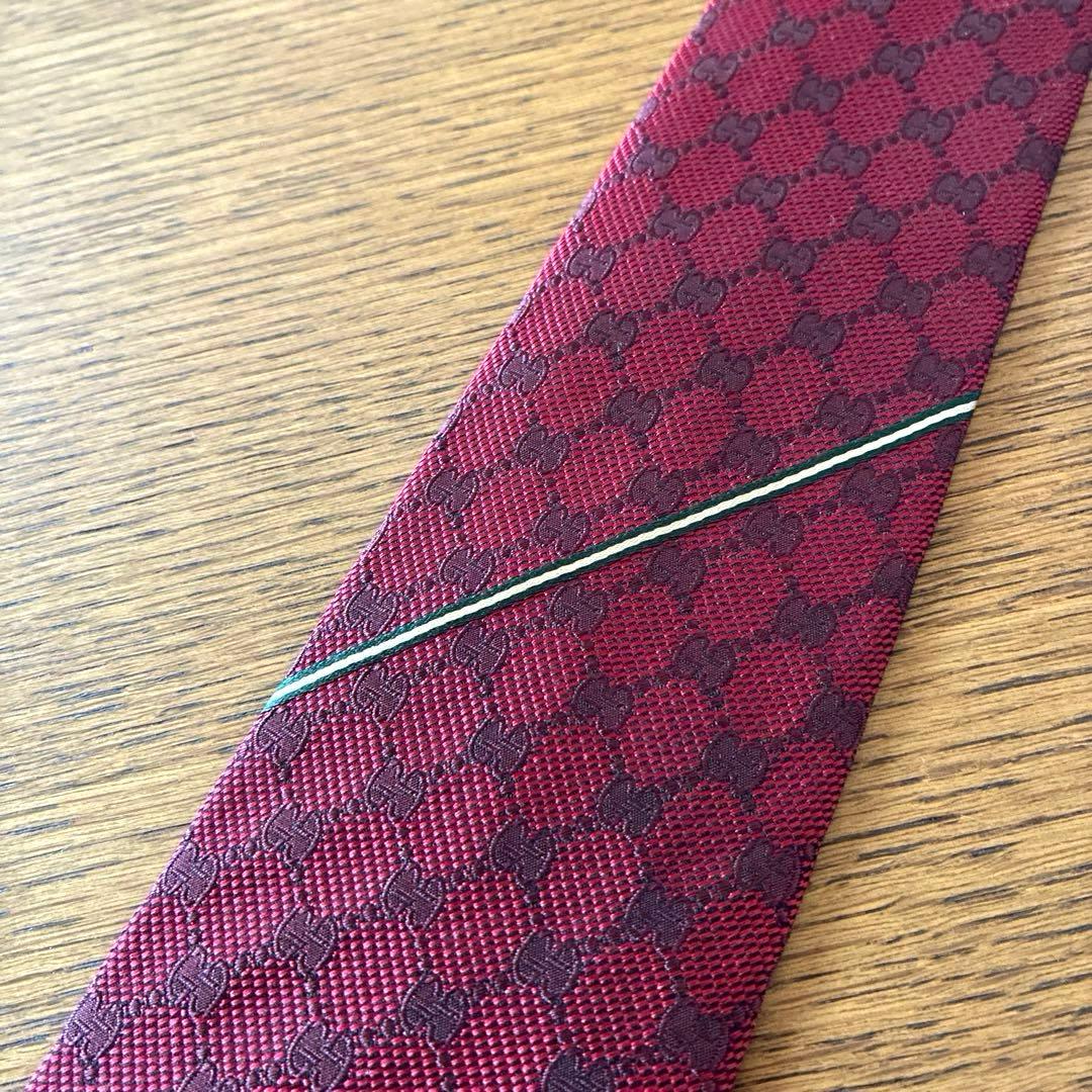 【美品】GUCCI グッチ ネクタイ GG柄